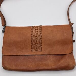 💜VILENCA Tan Crossbody messager crossbody Bag flaws HOLLAND